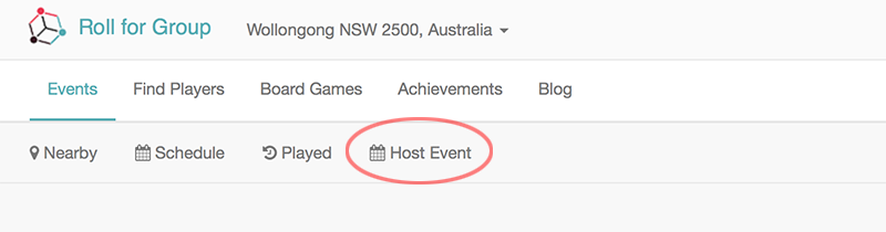 Host Event Buttons
